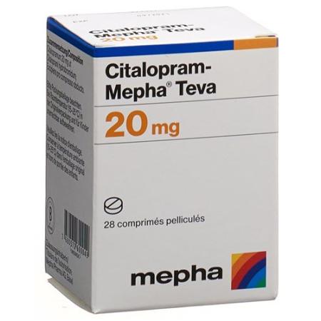 Citalopram-Mepha Teva Filmtabl 20 mg Ds 28 pcs - PrimeCare Global