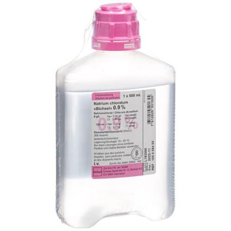 NaCl Bichsel Inf L&ouml;s 0.9% 500ml plastic bottle 10 pcs - PrimeCare Global