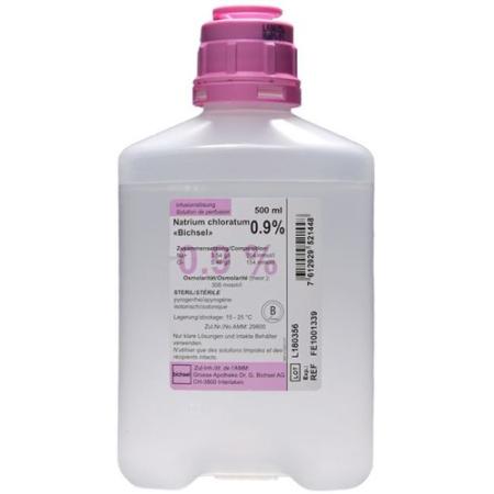 NaCl Bichsel Inf L&ouml;s 0.9% 500ml plastic bottle 10 pcs - PrimeCare Global