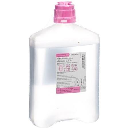 NaCl Bichsel Inf L&ouml;s 0.9% 1000ml plastic bottle 10 pcs - PrimeCare Global