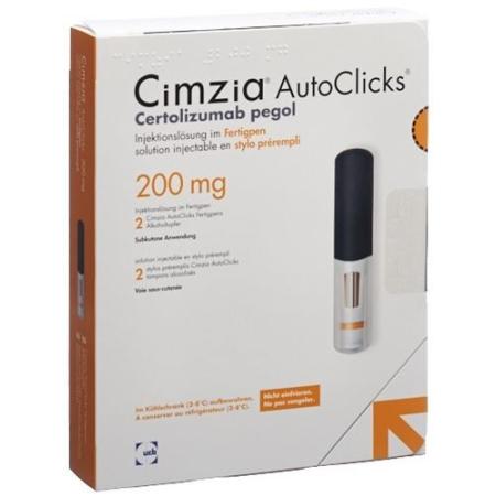 Cimzia AutoClicks Inj L&ouml;s 200 mg/ml Fertpen 2 pcs - PrimeCare Global