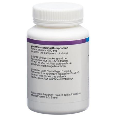 Paracetamol-Mepha Lactab 1000 mg Ds 100 pcs - PrimeCare Global