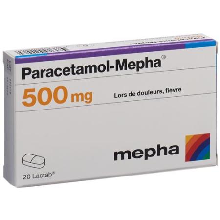 Paracetamol-Mepha Lactab 500 mg 100 pcs - PrimeCare Global