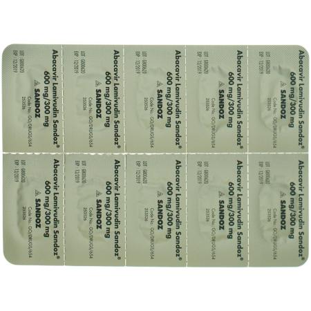 Abacavir Lamivudin Sandoz Filmtabl 600mg/300mg 30 pcs - PrimeCare Global