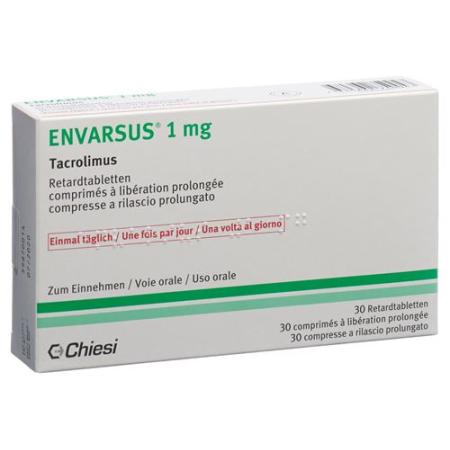 Envarsus Ret Tabl 1 mg 30 pcs - PrimeCare Global