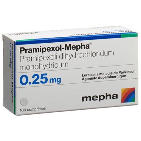 Pramipexol-Mepha Tabl 0.25 mg 100 pcs - PrimeCare Global