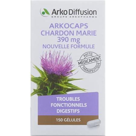 Arkocaps milk thistle caps 390 mg new formula Ds 150 pcs - PrimeCare Global