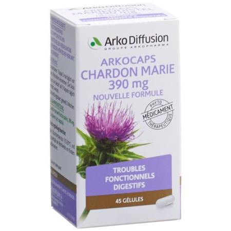 Arkocaps milk thistle caps 390 mg new formula Ds 45 pcs - PrimeCare Global