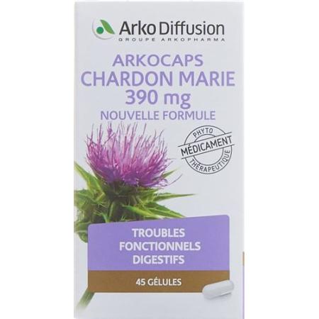 Arkocaps milk thistle caps 390 mg new formula Ds 45 pcs - PrimeCare Global