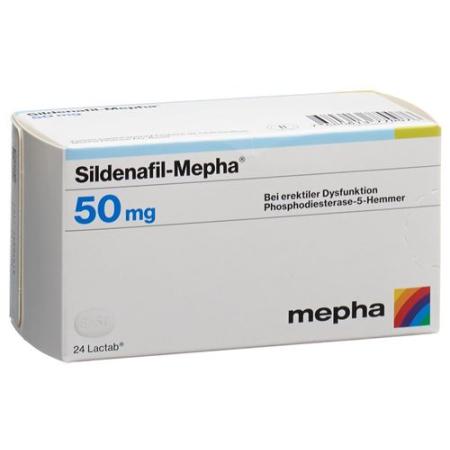 Sildenafil-Mepha Lactab 50 mg 24 pcs - PrimeCare Global