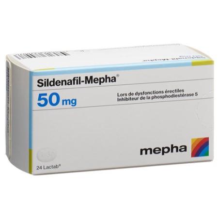 Sildenafil-Mepha Lactab 50 mg 24 pcs - PrimeCare Global