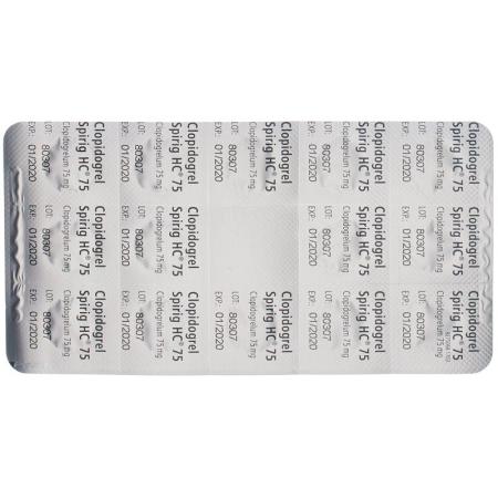 CLOPIDOGREL Spirig HC Filmtabl 75 mg - PrimeCare Global