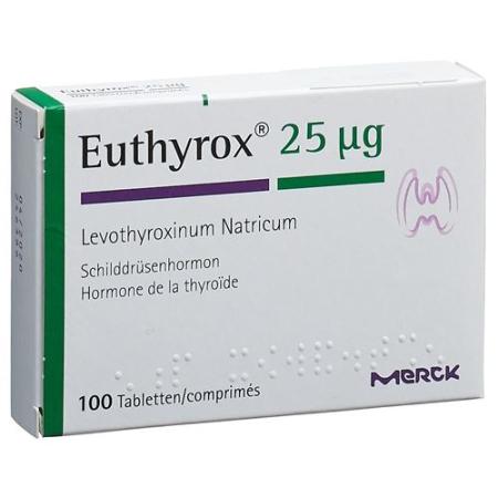 Euthyrox 25 tablets 25 mcg 100 pcs - PrimeCare Global
