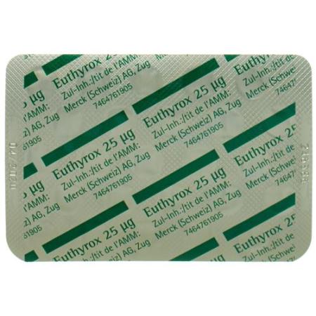 Euthyrox 25 tablets 25 mcg 100 pcs - PrimeCare Global