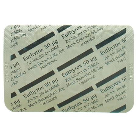 Euthyrox 50 tablets 50 mcg 100 pcs - PrimeCare Global