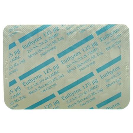 Euthyrox 125 tabl 125 mcg 100 pcs - PrimeCare Global