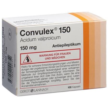 Convulex Caps 150 mg 100 pcs - PrimeCare Global