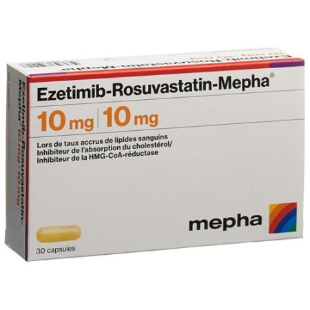 Ezetimibe Rosuvastatin Mepha Kaps 10 mg/10 mg 30 pcs - PrimeCare Global