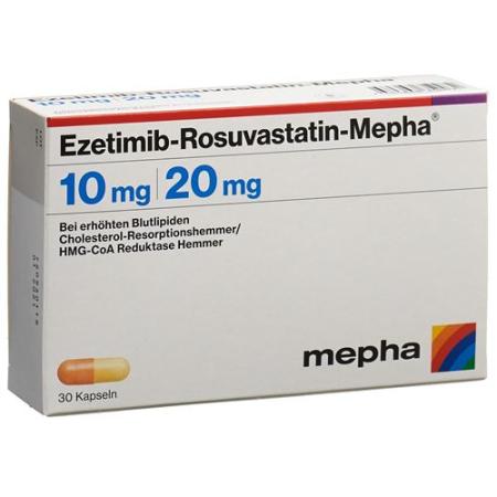Ezetimibe Rosuvastatin Mepha Kaps 10 mg/20 mg 30 pcs - PrimeCare Global