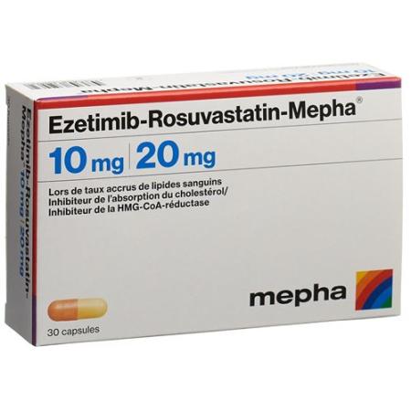 Ezetimibe Rosuvastatin Mepha Kaps 10 mg/20 mg 90 pcs - PrimeCare Global
