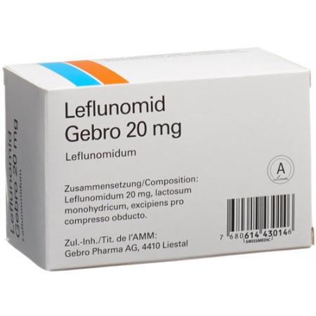 Leflunomide Gebro Filmtabl 20 mg 100 pcs - PrimeCare Global