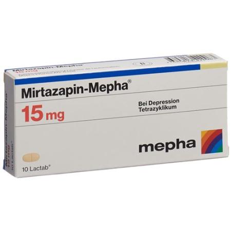 Mirtazapin-Mepha Lactab 15 mg 10 pcs - PrimeCare Global