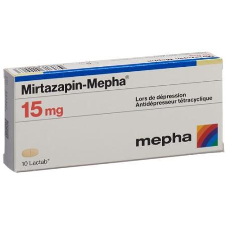 Mirtazapin-Mepha Lactab 15 mg 10 pcs - PrimeCare Global