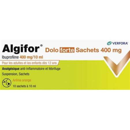 Algifor Dolo forte Susp 400 mg/10ml 10 bags 10 ml - PrimeCare Global