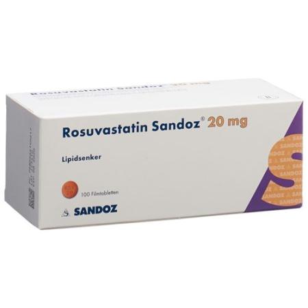 Rosuvastatin Sandoz film tablets 20 mg 100 pcs - PrimeCare Global