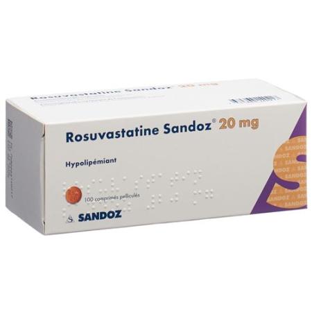 Rosuvastatin Sandoz film tablets 20 mg 100 pcs - PrimeCare Global