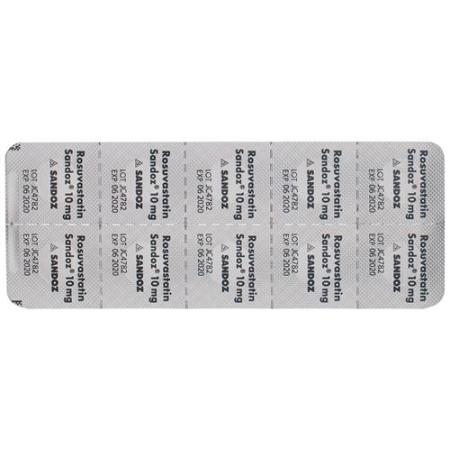 Rosuvastatin Sandoz Filmtabl 10 mg 50 pcs - PrimeCare Global