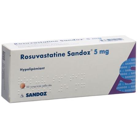 Rosuvastatin Sandoz film tablets 5 mg 50 pcs - PrimeCare Global