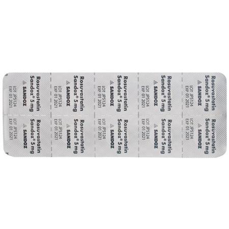 Rosuvastatin Sandoz film tablets 5 mg 50 pcs - PrimeCare Global