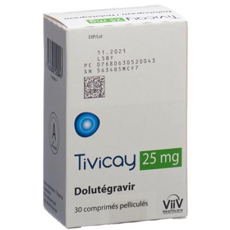 Tivicay film tabl 25 mg bottle 30 pcs - PrimeCare Global