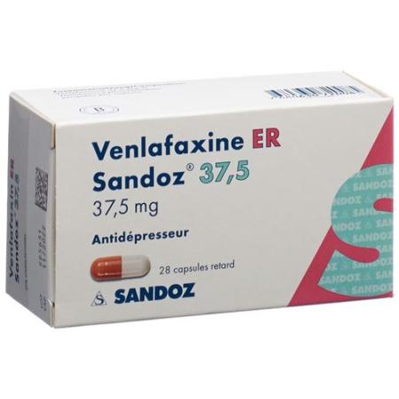 Venlafaxine ER Sandoz Ret Kaps 37.5 mg 28 pcs - PrimeCare Global