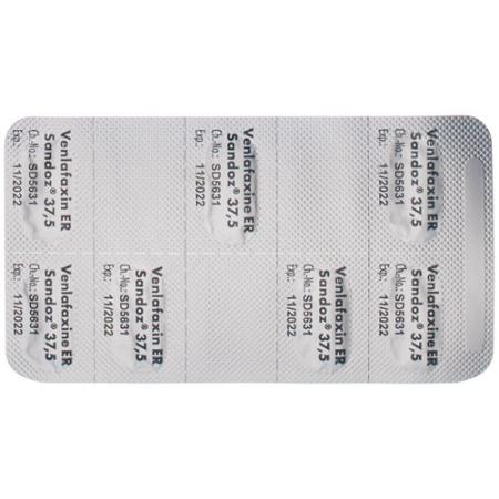 Venlafaxine ER Sandoz Ret Kaps 37.5 mg 28 pcs - PrimeCare Global
