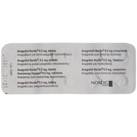 Anagrelide Nordic Tabl 0.5 mg 50 pcs - PrimeCare Global