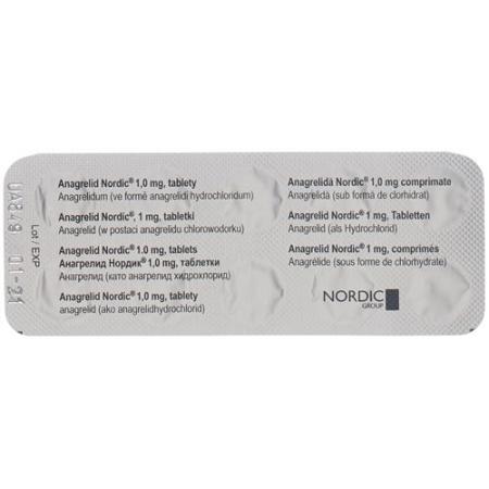 Anagrelide Nordic Tabl 1 mg 100 pcs - PrimeCare Global