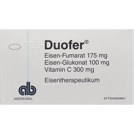 Duofer film tabl adults 40 pcs - PrimeCare Global
