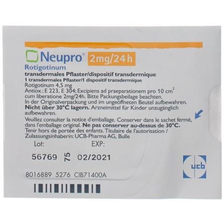 Neupro Matrixpfl 2 mg/24h bag 28 pcs - PrimeCare Global