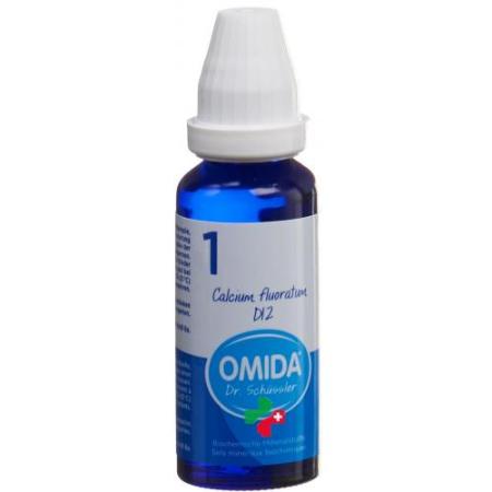 Omida Schuessler No. 1 Calcium fluoratum Dil D12 Bottle 30 ml - PrimeCare Global