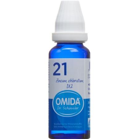 Omida Schuessler Nr21 Zincum chloratum Dil D 12 Fl 30 ml - PrimeCare Global