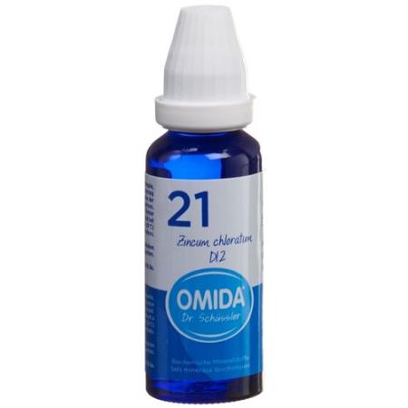 Omida Schuessler Nr21 Zincum chloratum Dil D 12 Fl 30 ml - PrimeCare Global