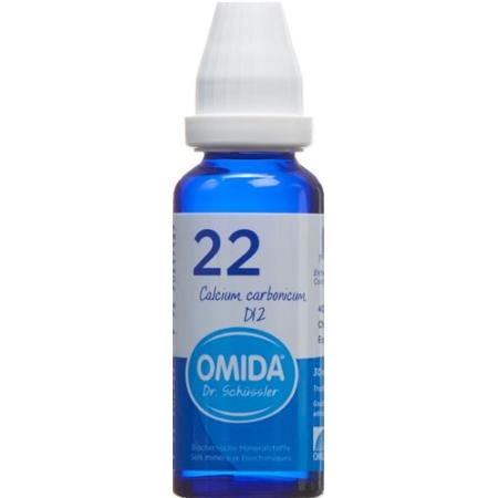 Omida Schuessler No. 22 Calcium carbonicum Dil D12 Bottle 30 ml - PrimeCare Global
