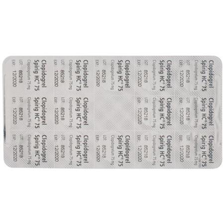 Clopidogrel Spirig HC film tablets 75 mg 84 pcs - PrimeCare Global