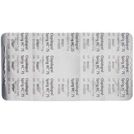 Clopidogrel Spirig HC film tablets 75 mg 28 pcs - PrimeCare Global
