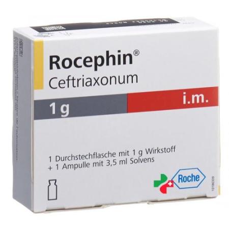 Rocephin dry sub 1 g i.m. with lidocaine penetration - PrimeCare Global