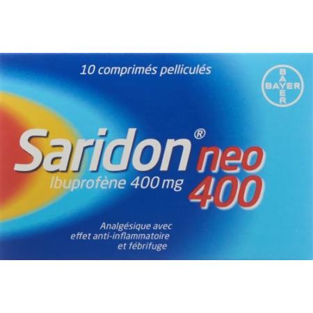 Saridon neo film-coated tablets 400 mg 10 pcs - PrimeCare Global