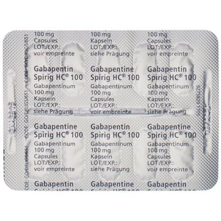 Gabapentin Spirig HC Kaps 100 mg 50 pcs - PrimeCare Global