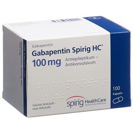 Gabapentin Spirig HC Kaps 100 mg 100 pcs - PrimeCare Global